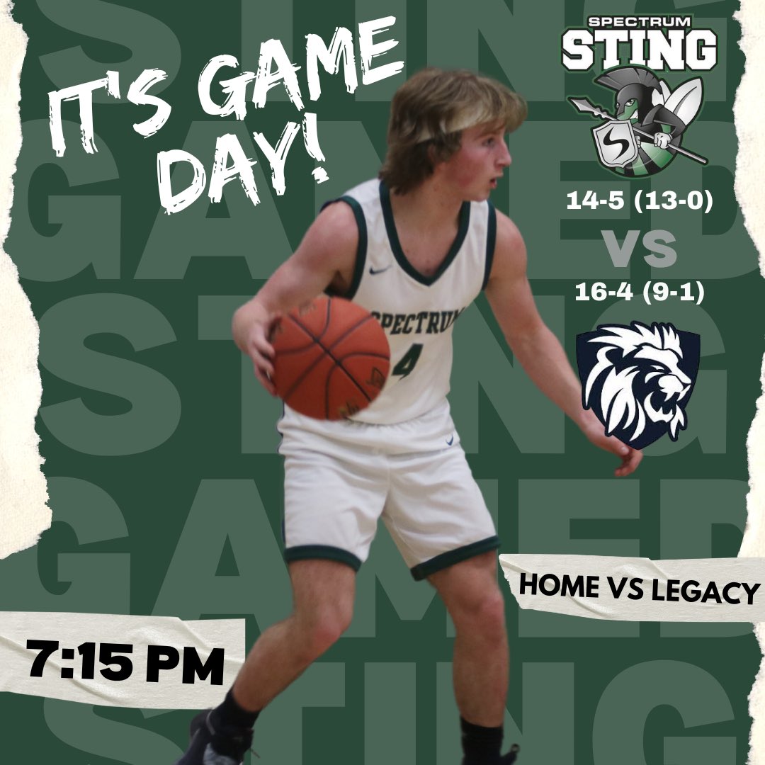 Spectrum_Hoops's tweet photo. 🔥GAMEDAY🔥
Pumped for tonight as we host @Legacy_BBB with the outright conference championship on the line! Excited again to coach against two great coaches who happen to be my good friends in @nebellefeuille and @natebertsch2 ! Its going to be a fun one! #StingFam #together https://t.co/0gAH30DgZ3
