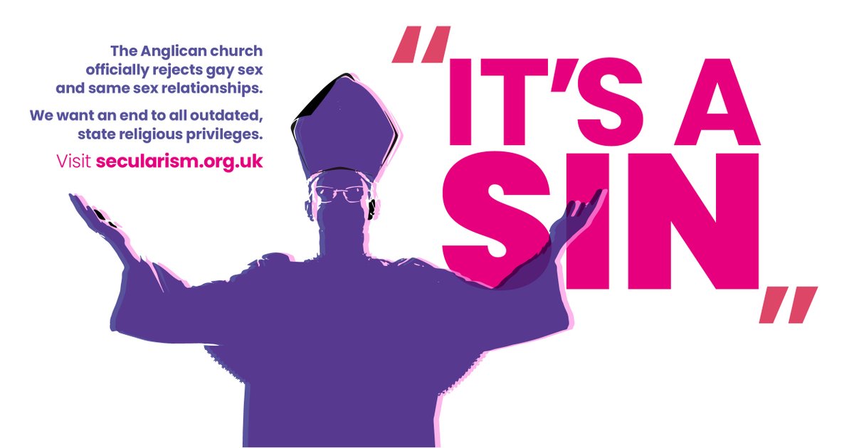 The Church of England still considers homosexuality sinful. It shouldn’t be an arm of the state. It shouldn't be the state church. 

There shouldn't be a 'state church'.
#SeparateChurchAndState

secularism.org.uk/opinion/2023/0…