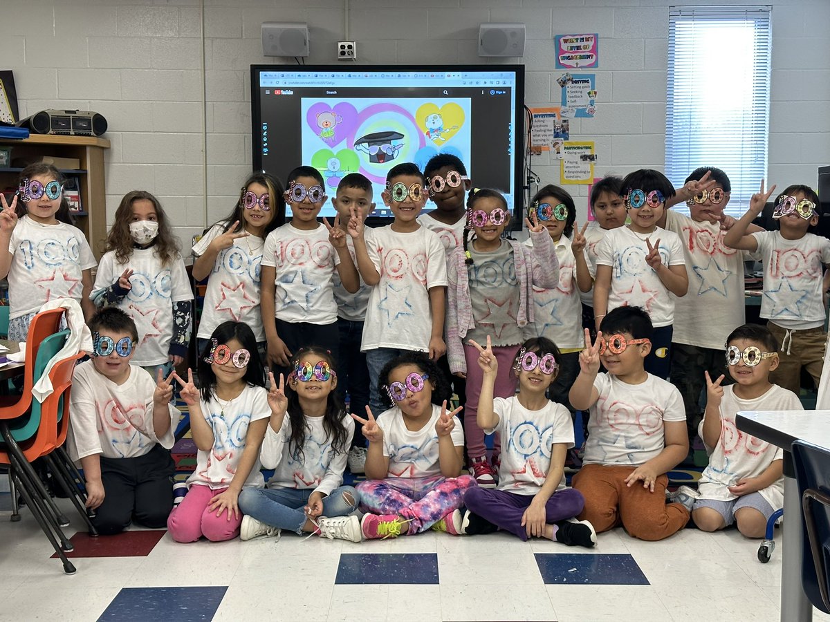 MsBreakenridge's tweet photo. Can you believe that today our 1st Grade Cardinals are celebrating 100 days in school? 😱 I am so proud of the many accomplishments they have achieved during these 100 days and I am so proud to be their teacher.⭐️@KerrydaleEs https://t.co/1wH4W5iFph