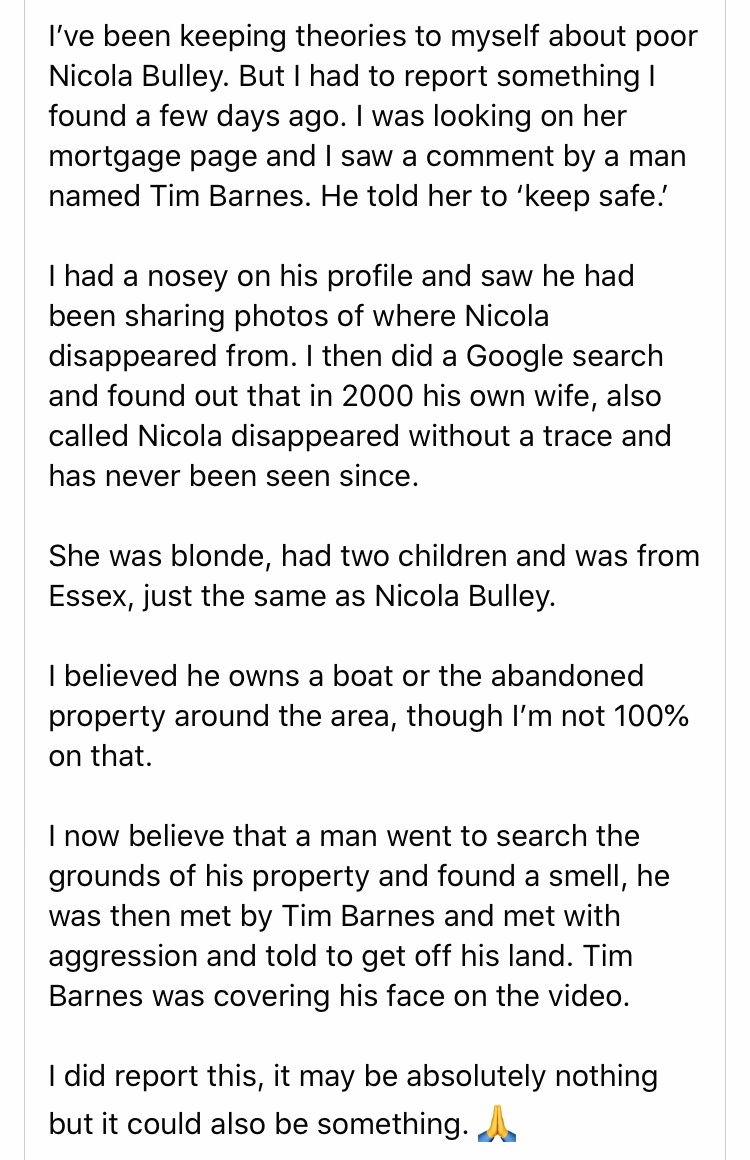 CynicalBrit2023's tweet photo. Regarding MISSING Nicola Bulley 😰😖 https://t.co/CA2yUmVNcW