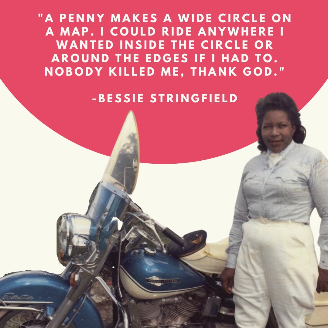 #OTD in 1911 (?) #Bessie Stringfield was born! Dubbed the #MiamiMotorcycleQueen she taught herself to ride a motorcycle. She'd 'plan' her trips by throwing a penny on a map and riding there. However, this would take her through deadly Klan country. Hear her whole story in ep 46!