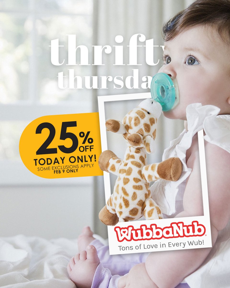 tjskids's tweet photo. 👶SAVE 25% OFF in  👶  all WubbaNub
❗Get yours with 25% off Today Only.
Click the link below to SHOP now
https://t.co/D9dUcCaZ4m https://t.co/69ly37MQms