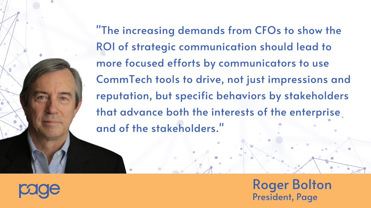awpagesociety's tweet image. What's in store for #CommTech in 2023?
Our president @RogerBolton shares his prediction. Take a look! ⬇️
