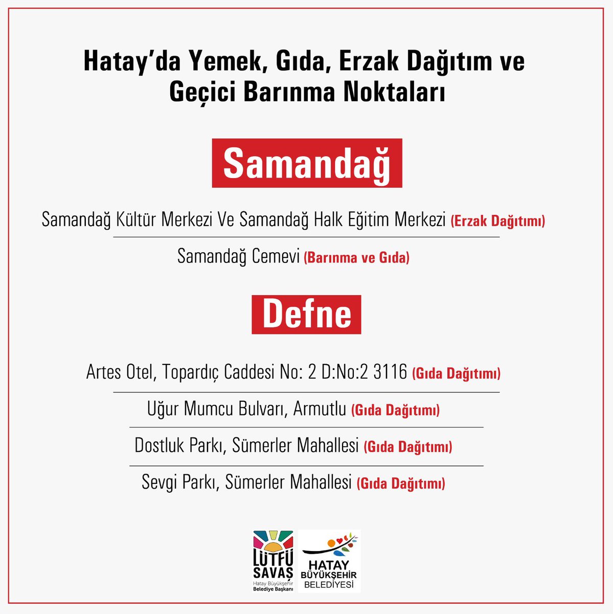 HatayBSB's tweet photo. Hemşehrilerimizin ihtiyaçları doğrultusunda listelerimizi güncelleyerek paylaşmaya devam edeceğiz. #hatay #deprem https://t.co/CTXgkLOlNS