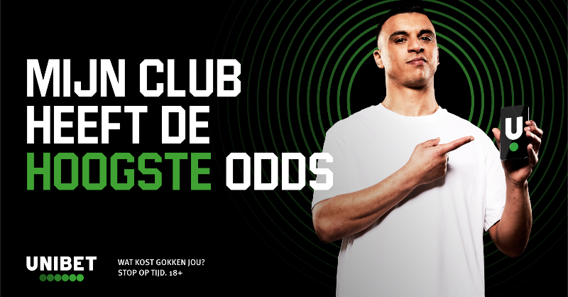 UnibetNL's tweet photo. Hoogste odds op voetbal 💥