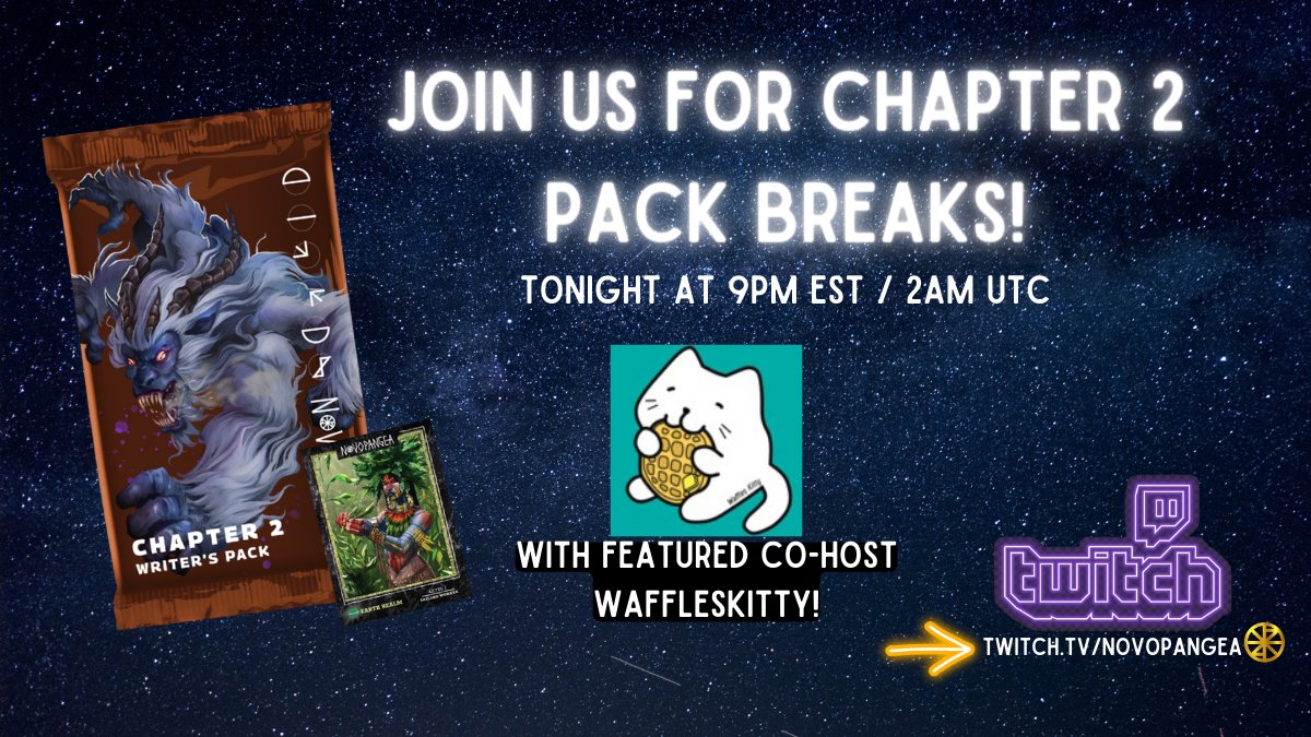 Novopangeaio's tweet image. A few spots left for our Pack Break TONIGHT 👉 loom.ly/1DnHdbY
Most buy-ins get nearly DOUBLE the value for their spot!
We'll have @thewaffleskitty on with us tonight so don't miss it!

#packbreaks #novopangea #novo