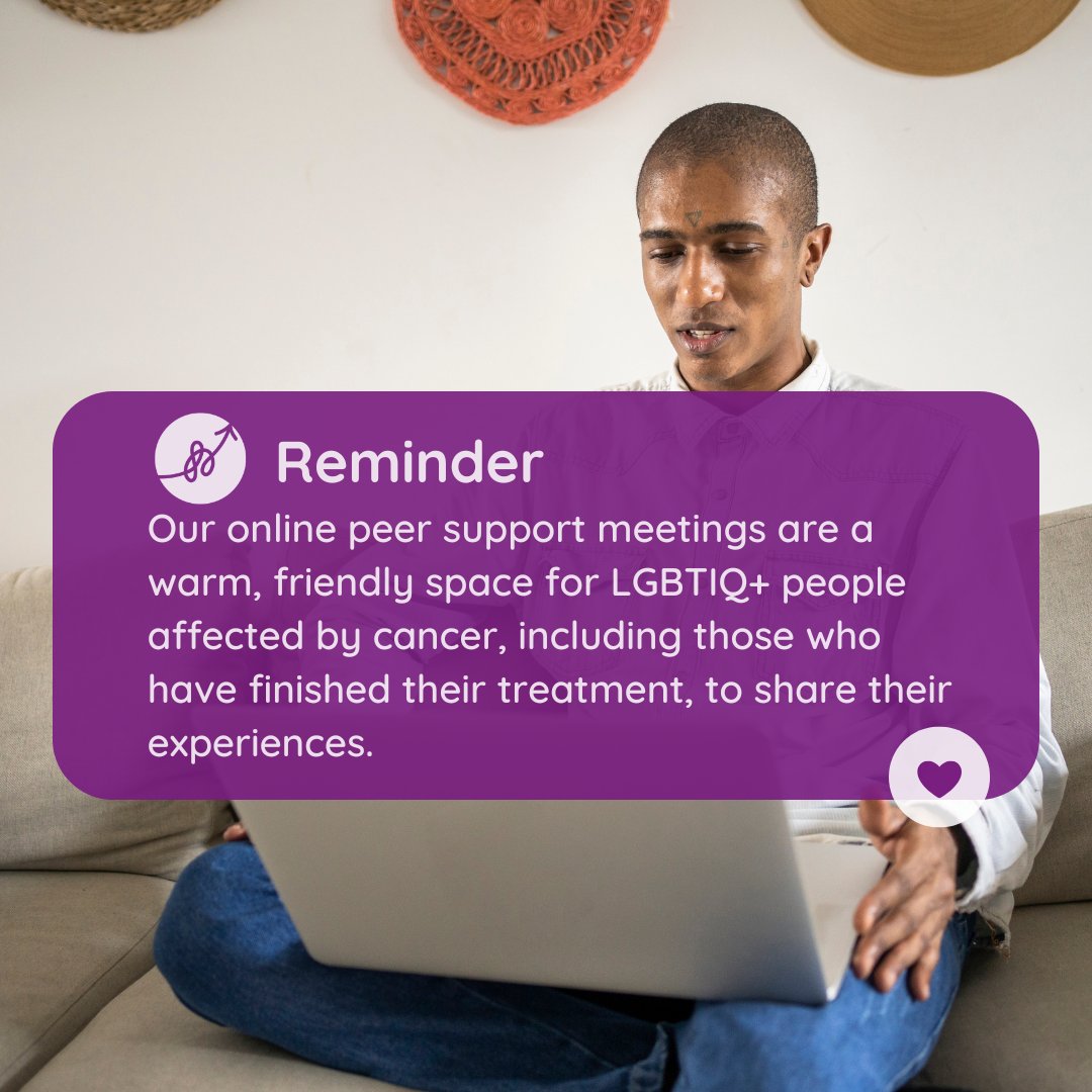 Attending peer support can be a life-changing experience! Join our #peersupport today! 

#LTTcancer #lgbtqia #trans #cancer #cancerawareness #CancerSupport #CancerCommunity #CancerAwareness #Community #LifeWithCancer #LifeAfterCancer #LivingWithCancer #support