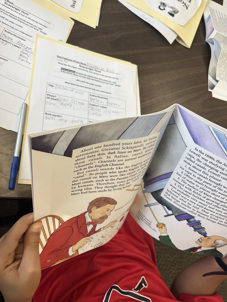 WronkoHamed5th's tweet photo. Nonfiction Book Club day 2. Enjoying a Text Feature/Purpose scavenger hunt together while we explore our selected books @MtView07836 @JOlsyn1109 @KevinRStansber1 @mrobinson322 https://t.co/cd5PIRys1w