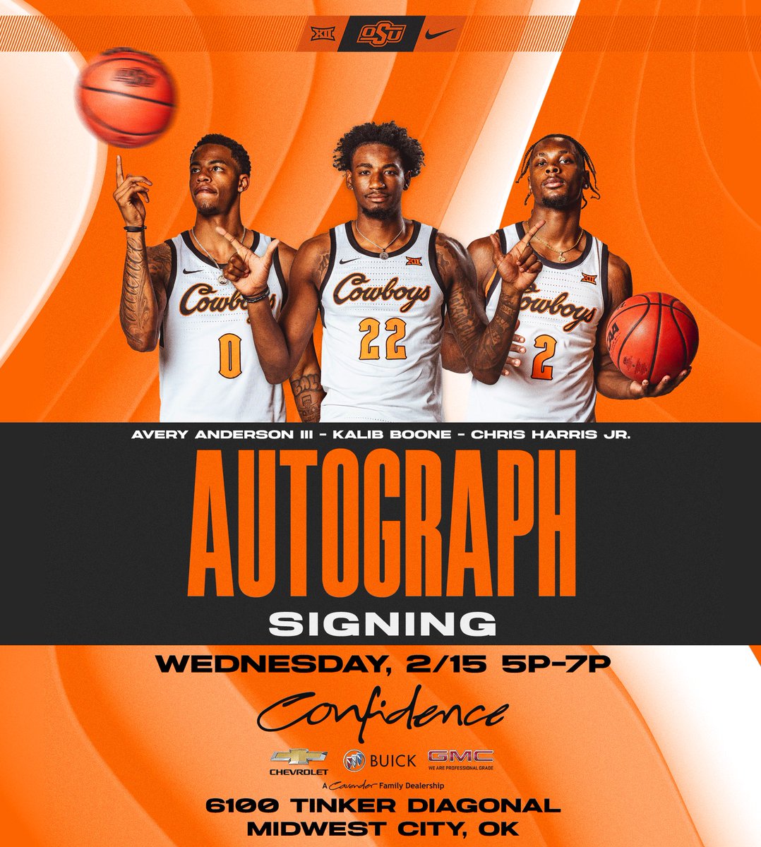Midwest City Beacon on Twitter "Oklahoma State basketball players will be signing autographs