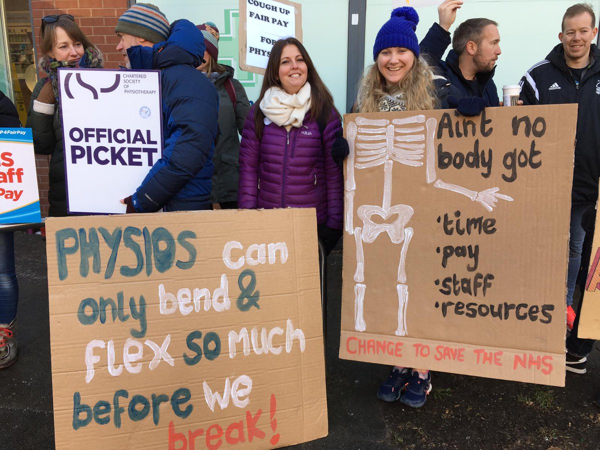 Quite proud to #strike today. The #NHS needs to remain free at the point of delivery otherwise those who can't afford it won't have equal access #csp #keepourNHSPublic #CSP4FairPay
