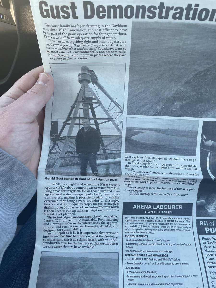 Pretty neat article about ⁦<a href="/gustgd/">Gerrid Gust 🇨🇦🧢</a>⁩ water project. I’m thinking there’s a lot of potential for other areas of the province to do the same thing