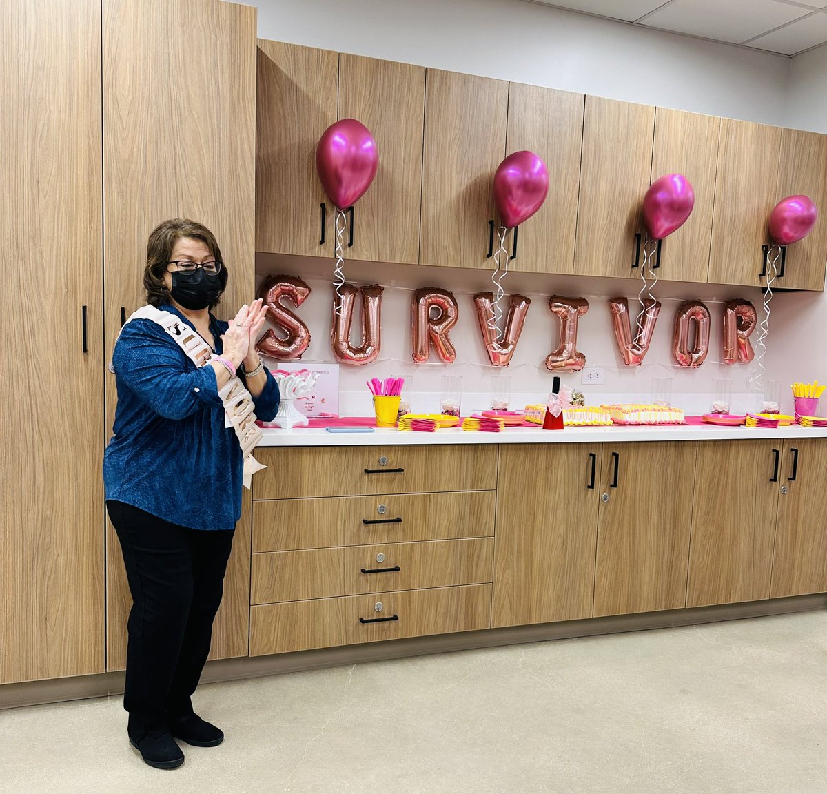 SAC_OSR's tweet photo. Today we celebrated our Superhero, Anabell. She #BeatCancer and rejoined us after a tough but courages and successful fight. #SACProud #SACStrong πͺπ½ Knocked Down but Never Knocked Out! πͺπ½ https://t.co/ookDM2yA65