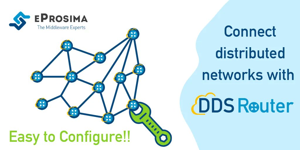 EProsima's tweet image. 📚 Connecting distributed networks is easier than ever with #DDSRouter!!
DDS Router is easily configured by a YAML file that contains all info regarding topics filtering, participants and more.
🔧 How? Check the 1st configuration steps: buff.ly/3D9K3lc
#FastDDS #ROS2