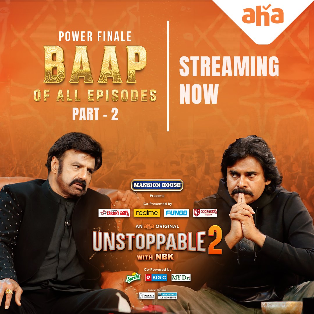 Power Finale Part-2 Streaming now on @ahavideoIN !!

🔗aha.video/webepisode/uns…

#PawanKalyanOnAha @PawanKalyan