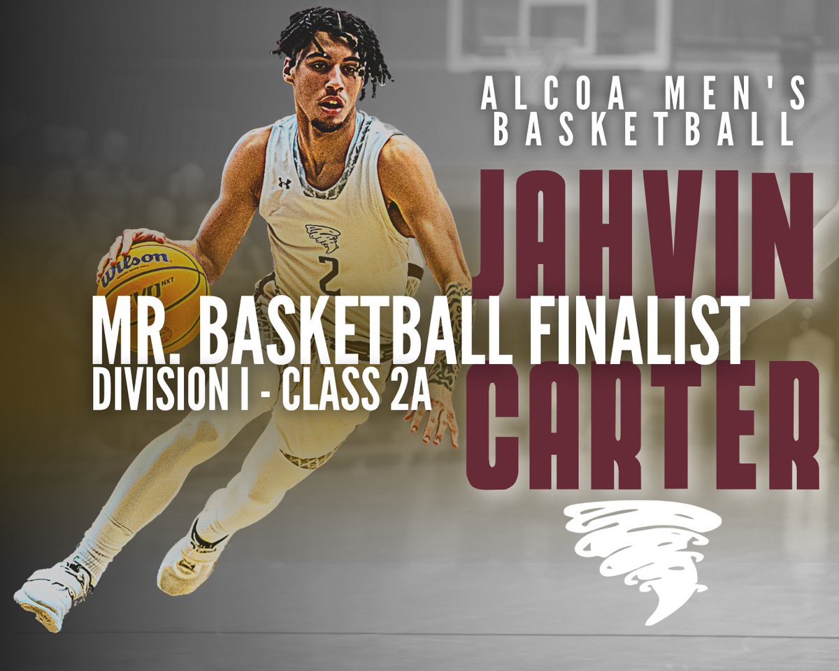 🌪️🏀 Congratulations to <a href="/JahvinCarter/">JAH</a> on being named TSSAA Mr. Basketball Finalist for Division I Class 2A!