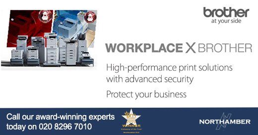 Workplace by <a href="/Brother_UK/">Brother UK</a> is a new approach to how you manage print.
🔹HL-L6400DW A4 Mono laser workgroup printer
🔹HL-L9470CDN A4 colour laser workgroup printer
🔹MFC-J6955DW A3 inkjet all-in-one printer
🔹ADS-4900W Professional desktop document scanner
Call us on 020 8296 7010.