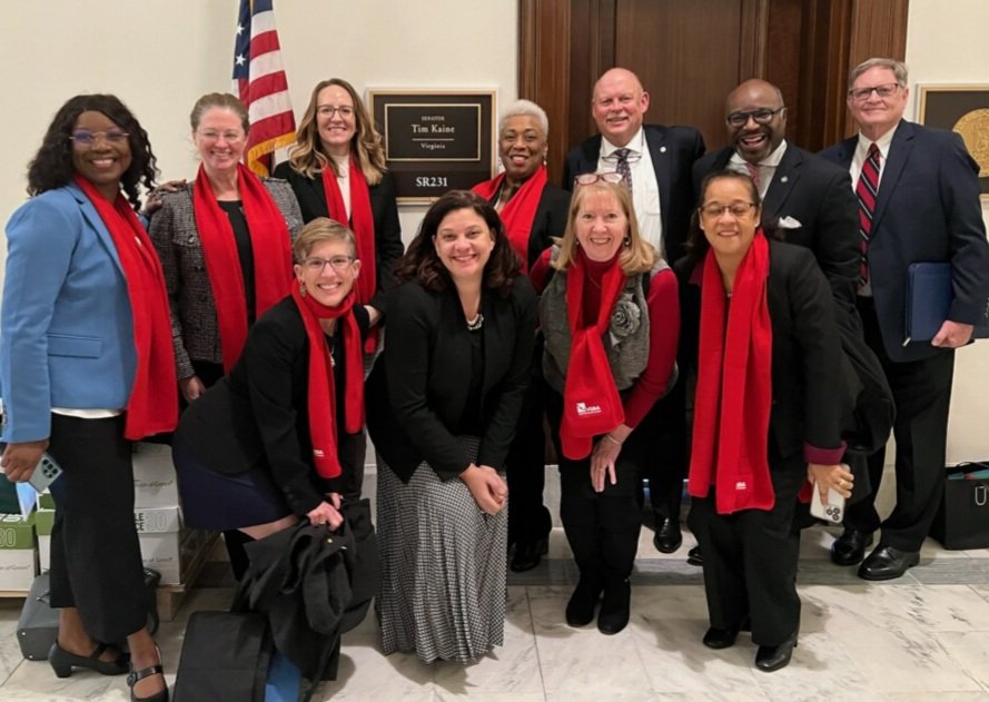 It was a great day to advocate for Public Education on Capitol Hill with my fellow VSBA Federal Legislative Committee members. #supportpubliceducation @VASchoolBoards