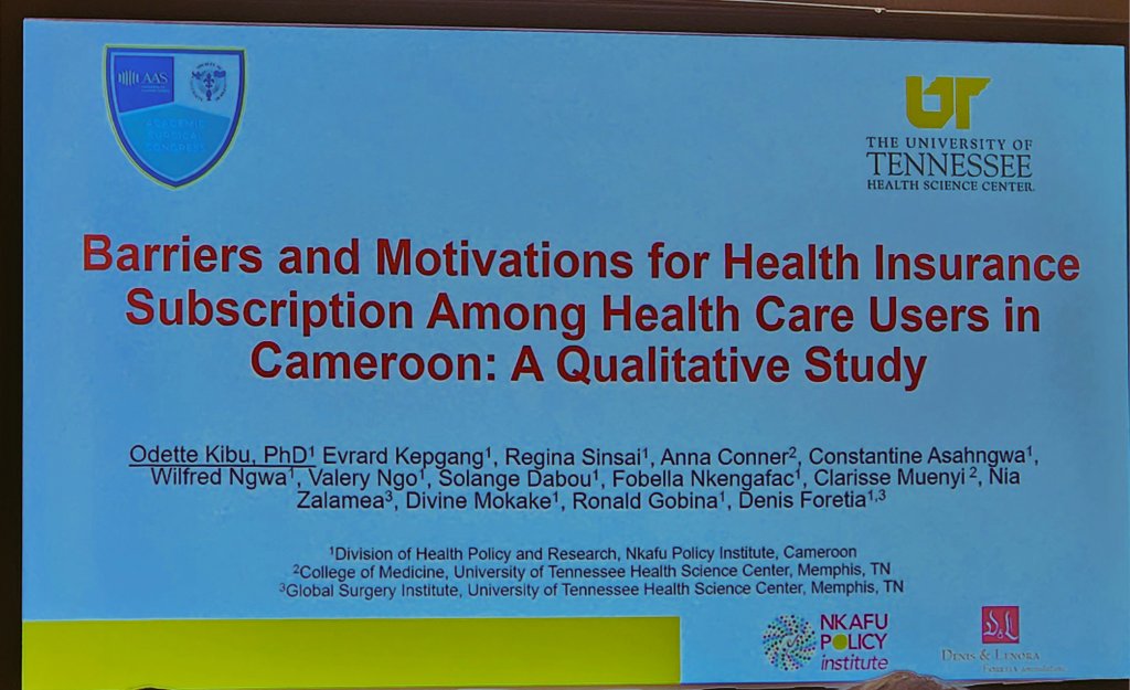 Denis Foretia, MD MPH MBA tweet media