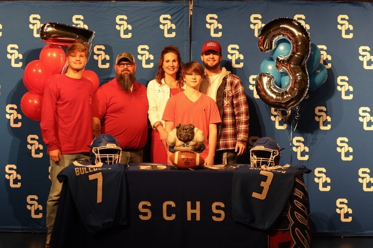 StarCitySchools's tweet photo. It was an exciting day for Bulldogs Mason Taylor and CJ Turner. Mason signed with Henderson State University and CJ with University of Tulsa. Congrats guys! #Bethebest https://t.co/rgTZUlNauW