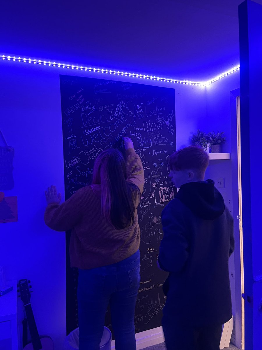 cluedupproject's tweet photo. Keith and Tamarah at the Youth forum tonight writing their research CVs to support their research ethics being approved on the impact of drug related deaths on young people. ✨✨✨ #influencingpolicy #stopreactingstartpreventing #viciouscycle @LevenmouthAc @ViewforthHS @StirUni https://t.co/qHGvh75EIF