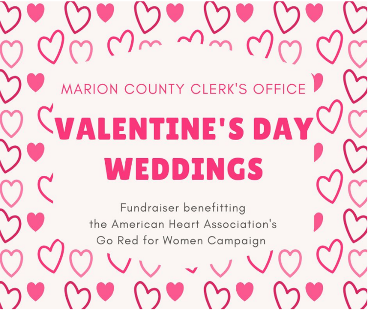 MCEBIndy's tweet photo. On  Feb. 14, @MCCOindy will perform wedding &amp; vow-renewal ceremonies to raise $ for @GoRedForWomen. 
No officiant fees; couples can make $50, $75 or $100 donations to @AHAIndiana, which will keep 100%.
#loveindy #shareindy #ValentinesDay #getmarried #IDO 
https://t.co/87oTFpzHtr https://t.co/DcxtiuZwLj