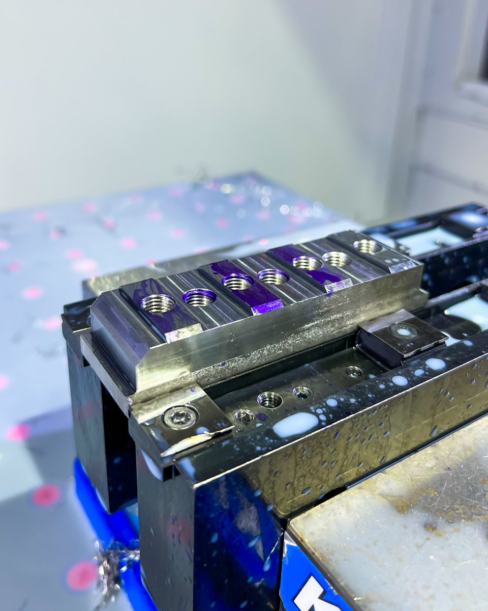 Next up on the VF6 👇

Shock mounts that are used in-house made out of 1018 steel.