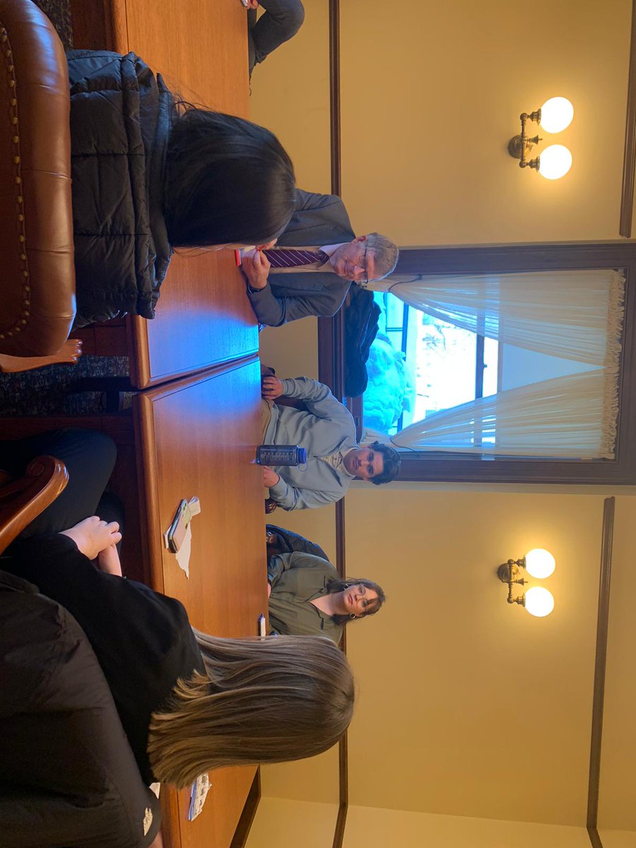cfanspep's tweet photo. Who loves a day at the Capitol? We do! Tuesday, we spent the day meeting legislators, listening to committee meetings, and exploring our state's capitol building. Special thanks to @SydneyJordanMN, @PattyAcomb, Rep. Paul Anderson, and Alex Trunnell for speaking with us! @CFANS https://t.co/ufbcnvHgV5