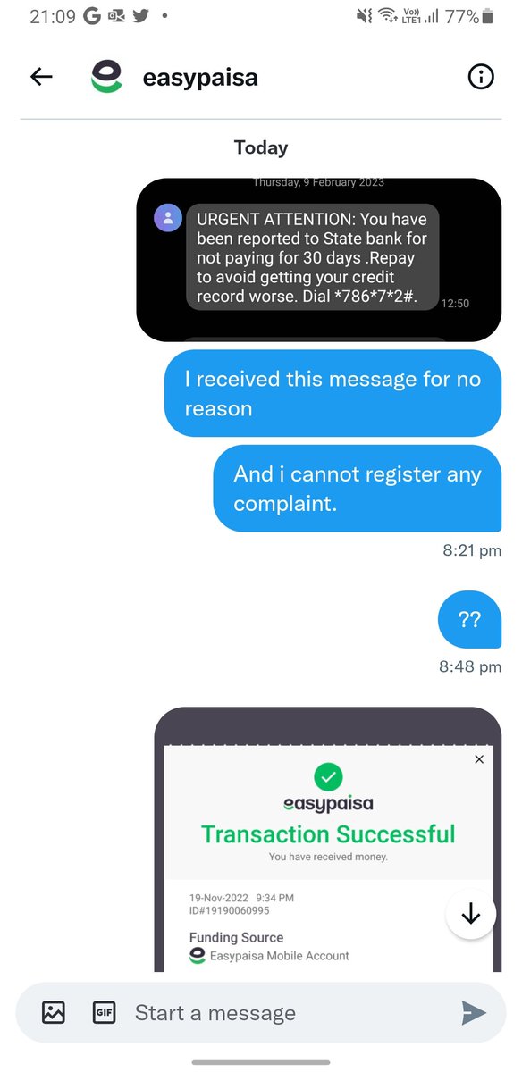 JunaidTanveerJD's tweet photo. @easypaisa dear easypaisa when you tweet us to Complaint in the DM then with due respect you are supposed to check your DM as well.
@StateBank_Pak @PTAofficialpk 
Easypaisa Looting people's money https://t.co/RFbyyu5re6