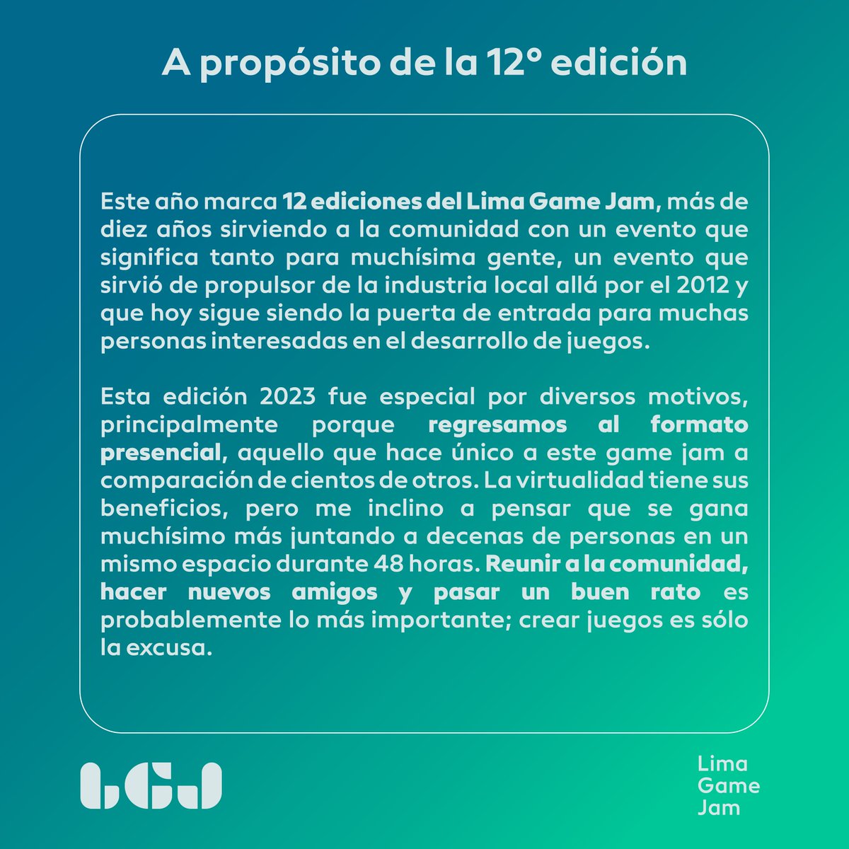 Lima Game Jam tweet media