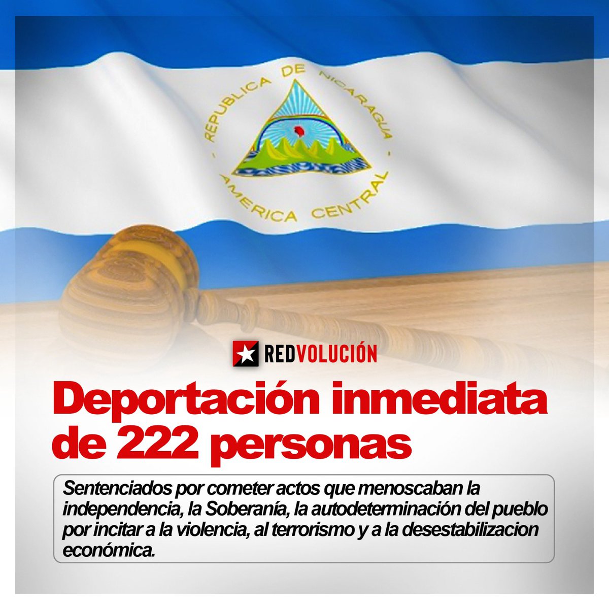 #NoPudieronNiPodran una buena noticia para Nicaragua , se fueron los traidores de la patria