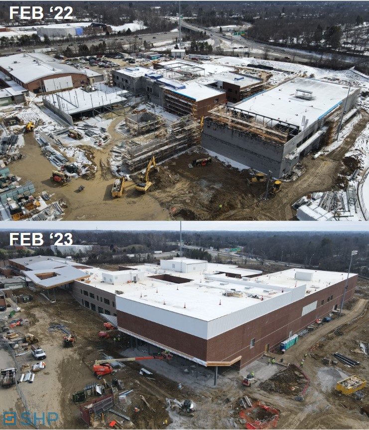 Its cool to see the progress over 52 weeks 🚧👷‍♀️🔨👷‍♂️🏗️at Sycamore JHS!
