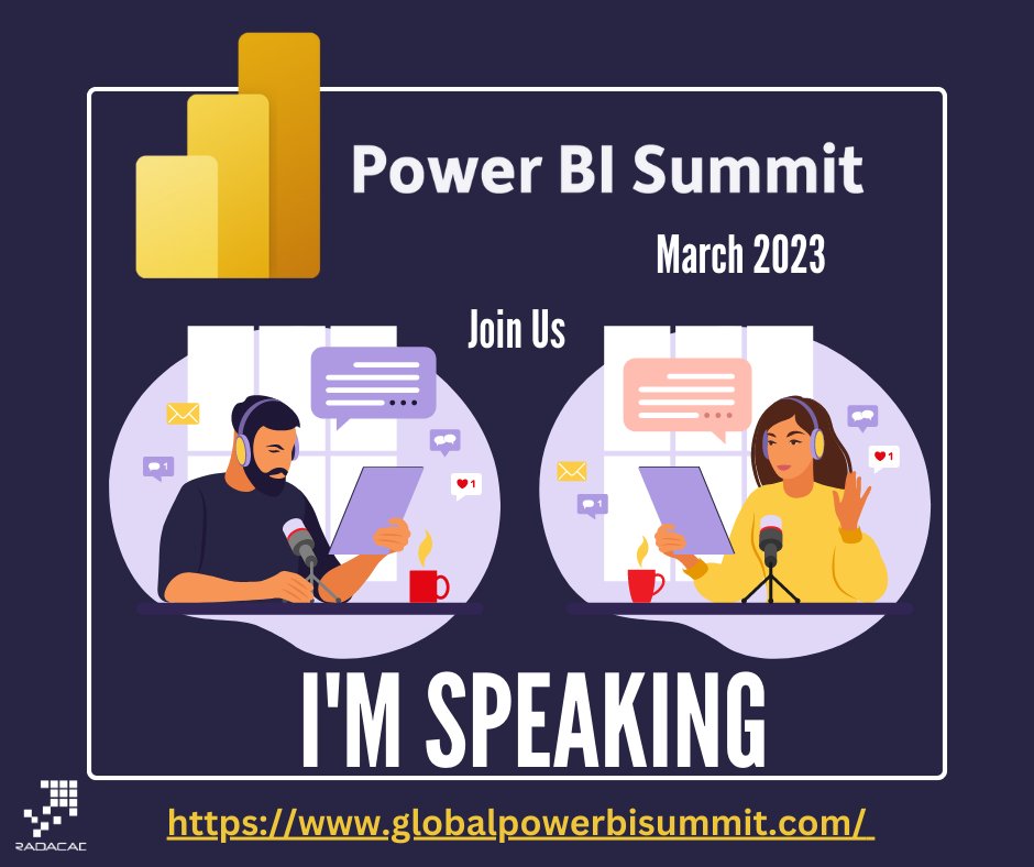 I am speaking at #PowerBISummit in March on #DataGovernance, #PowerBI and #MicrosoftPurview 

Register now: globalpowerbisummit.com
See you there!

#DataCatalog #DataLineage #ApacheATLAS