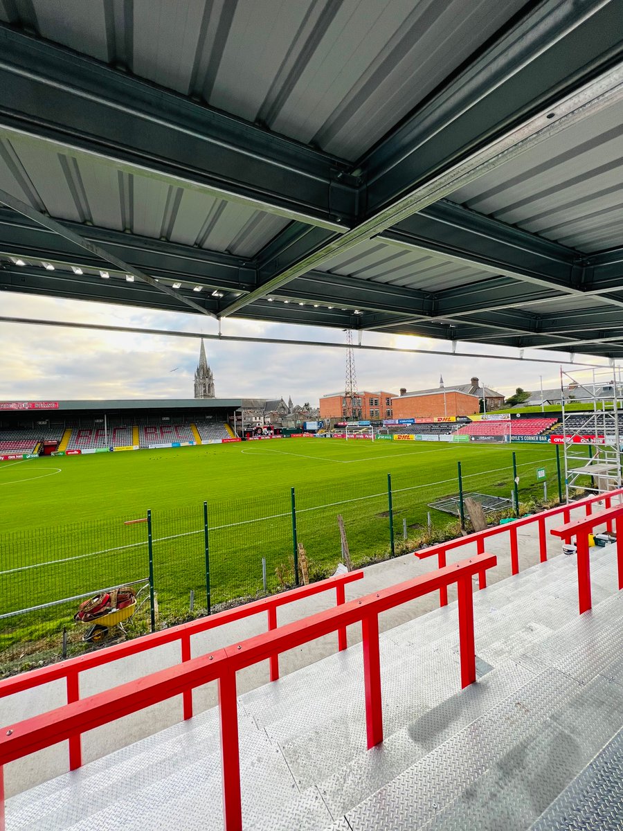 bfcdublin's tweet photo. #TerracesNotTV
Both of our new terraces are shaping up π΄β«οΈ
ππ» Roof now on the away terrace stand.
ππ» New terrace almost complete in half the Des Kelly stand. https://t.co/9pGon49vxY