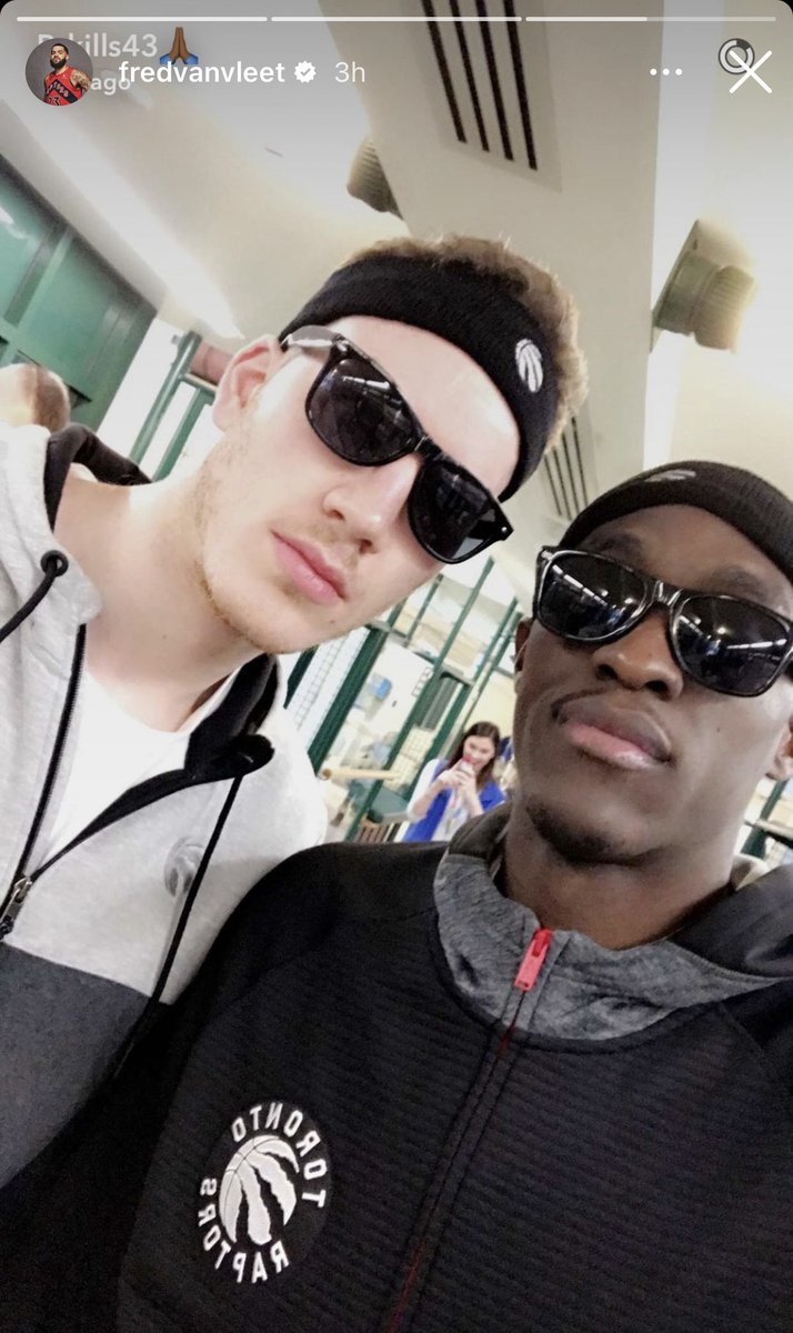 .<a href="/FredVanVleet/">Fred VanVleet</a>'s IG story this morning. 👀