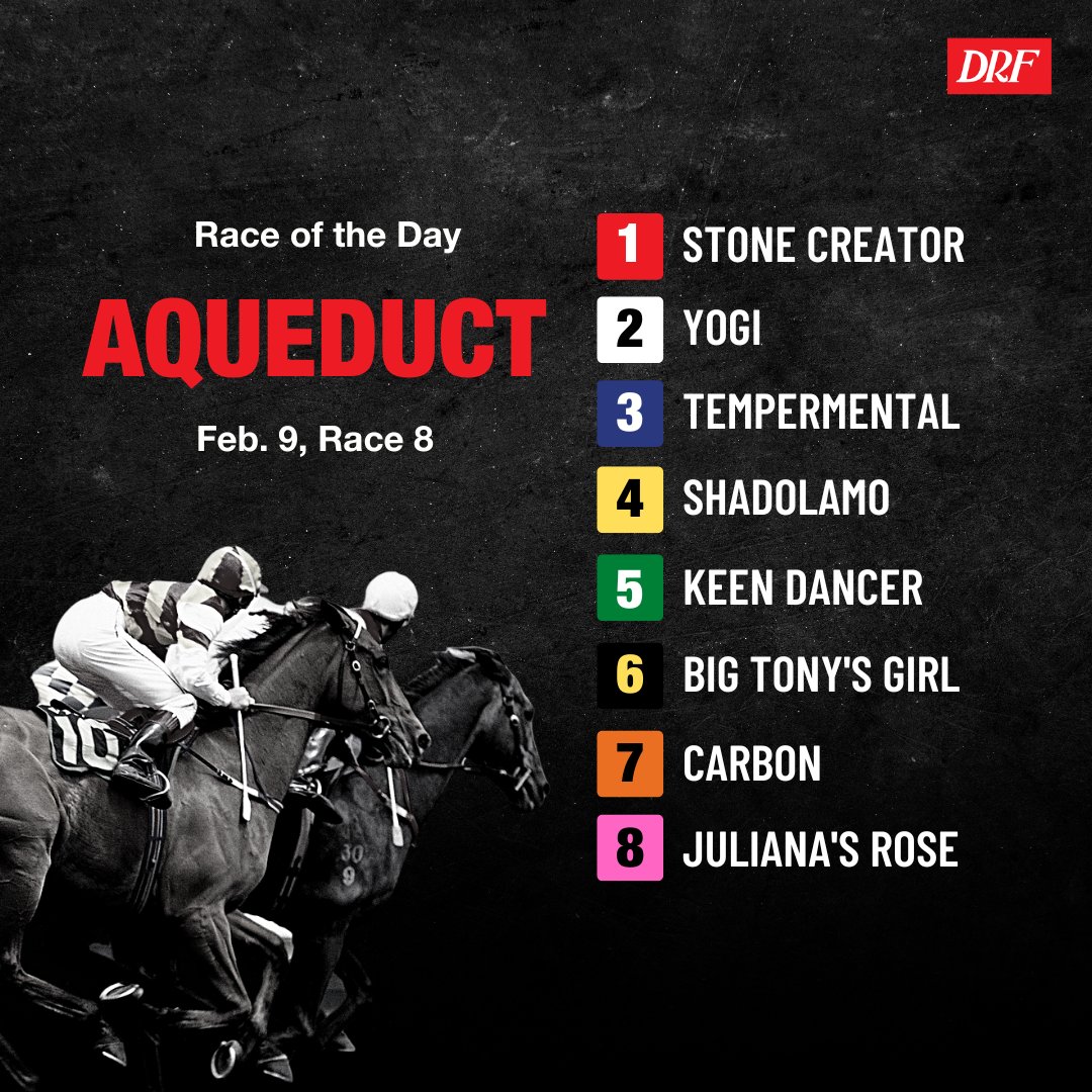 Daily Racing Form on Twitter: "🚨 Thursday's featured race is RACE 8 at ...