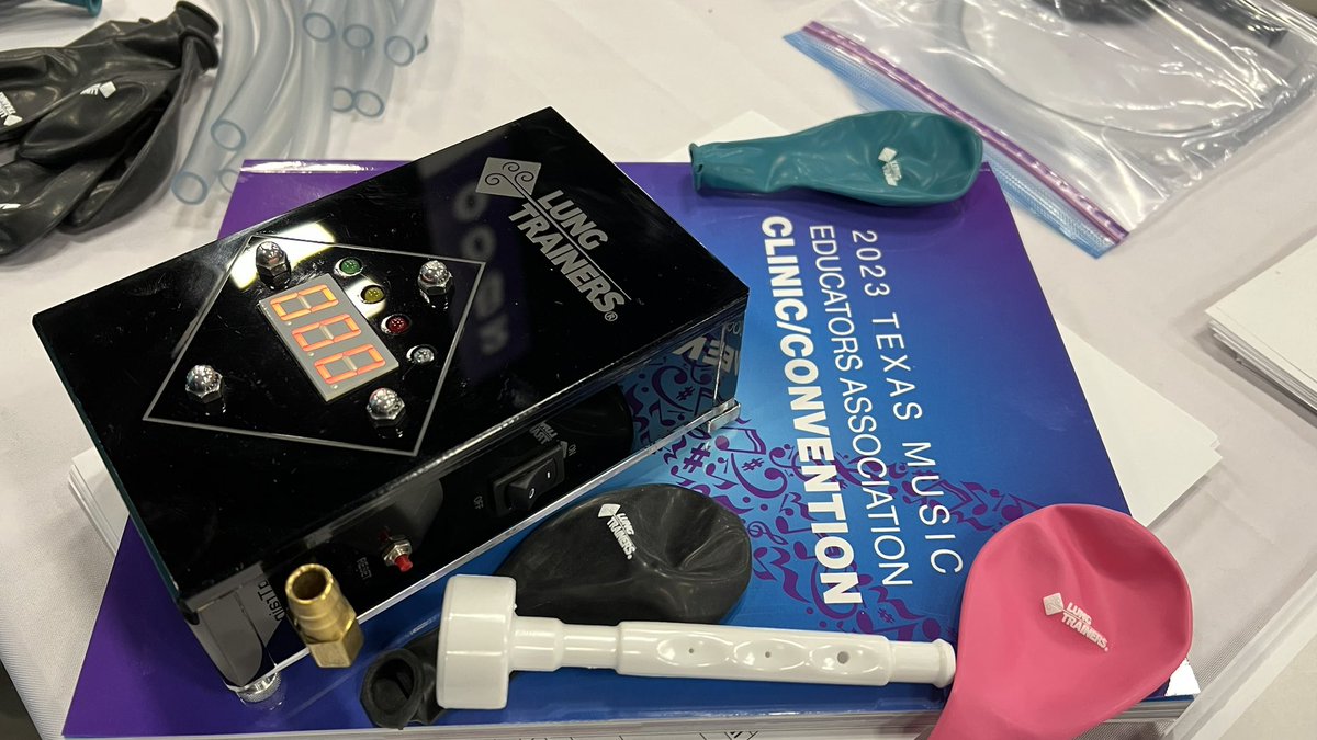 LungTrainers's tweet photo. Come see the latest #LungTrainers at #TMEA booth 2859! https://t.co/klfppL8FsB