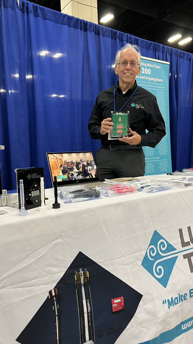 LungTrainers's tweet photo. Come see the latest #LungTrainers at #TMEA booth 2859! https://t.co/klfppL8FsB