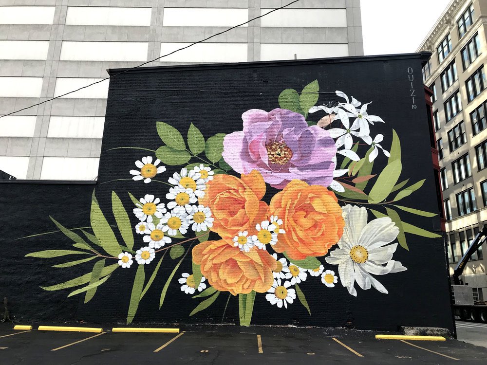 aDisenoMX's tweet image. Murales florales realizados por la artista Louise Jones.
#design #diseño #muralism #streetart