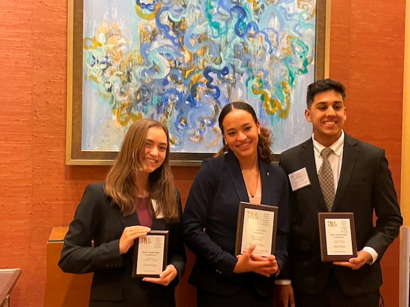Shout out to our HS FBLA national qualifiers from the 2022 National Competition in Chicago last summer! Emily D, Tiffani G, Aditya G, &amp; Yuvika S. all performed very well. Aditya did especially well placing 8th in the nation for his Job Interview performance! 
Congrats students!