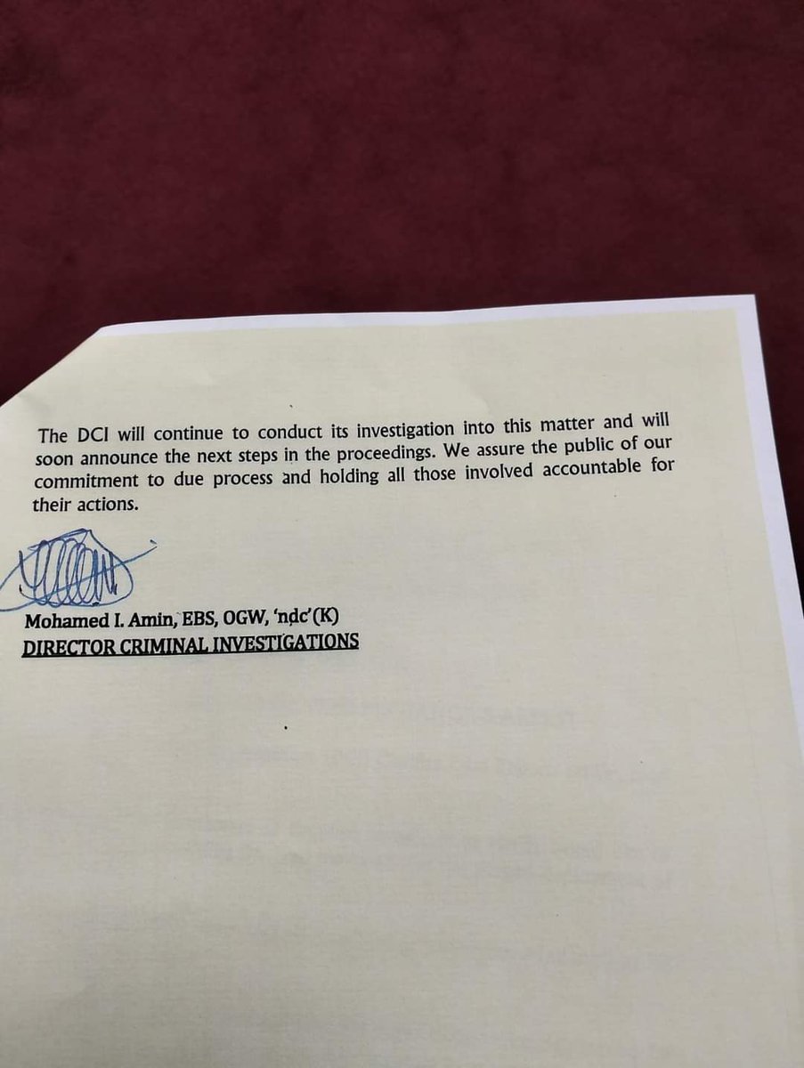 PHIAMAX's tweet photo. DCI on the alleged attempts arrest of #sympathyaddict Matiangi. https://t.co/KOIPmf0Iqf