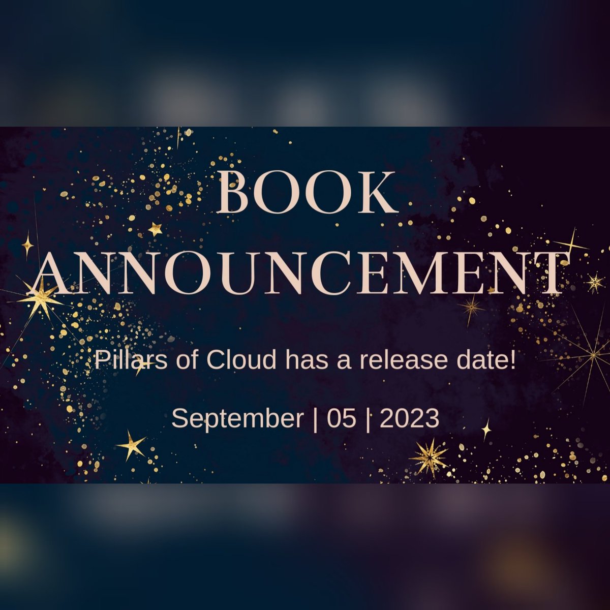 Pillars of Cloud has a release date! September 5th 2023
#bookannouncement #releasedate #bookreleasedate #bookrelease #book #books #reading #writing #author #PillarsOfCloud #POC #fantasyfictionauthor #fantasyfiction