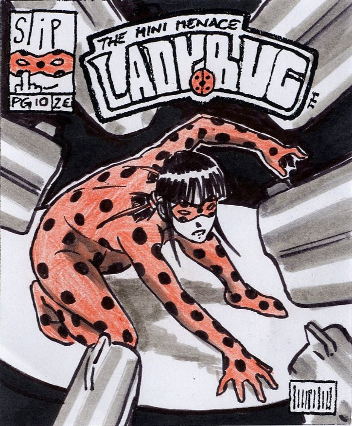 레이디버그 완전 초기컨셉 (타래)