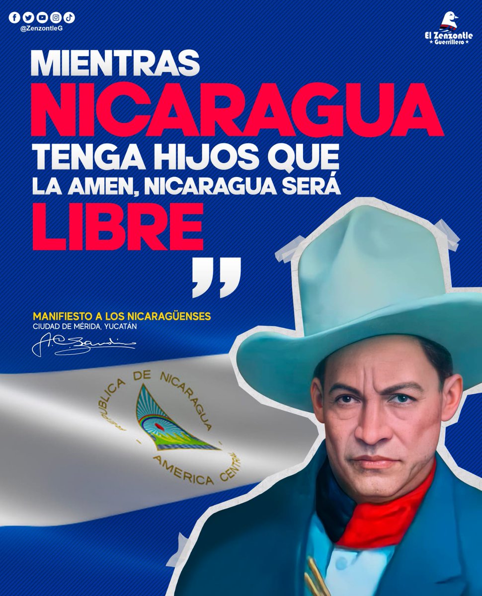 #NoPudieronNiPodran Viva Nicaragua libre.