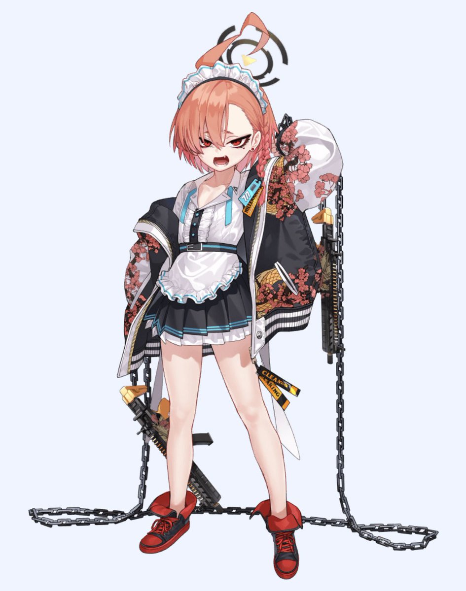 美甘ネル(ブルアカ) 「刺さっちまったもんは仕方ねぇだろぉ?? 」|四片パクのイラスト