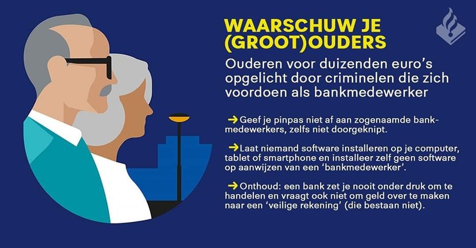 WA_midden_LWD's tweet photo. ๐จ Helaas krijgen wij, nog steeds, dagelijks meldingen binnen dat een pinpas wordt opgehaald door een bank bij U thuis. ๐ง๐ฅ๐๐ฃ ๐๐๐๐ฅ ๐ก๐๐๐ง ๐๐ก! Medewerkers van banken komen de betaalpas ๐ก๐ข๐ข๐๐ง bij U thuis ophalen โผ๏ธ#PolLWD #bankhelpdeskfraude #pinpas https://t.co/MCKXE81xFZ