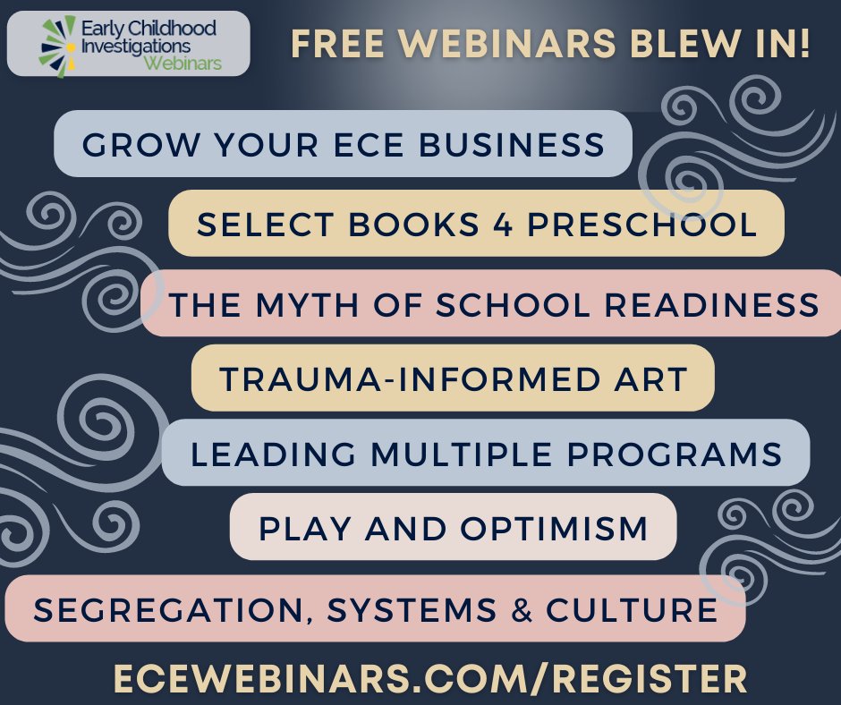 7 NEW FREE March Webinars + Big discount for Consultants - mailchi.mp/earlychildhood… #earlychildhoodeducation #earlychildhood #earlyed #earlycareandeducation #preschool #childcare #headstart #ECEleadership #ECEleaders #CDNchildcare #Librarians #kinderchat #earlyedchat #ECEchat
