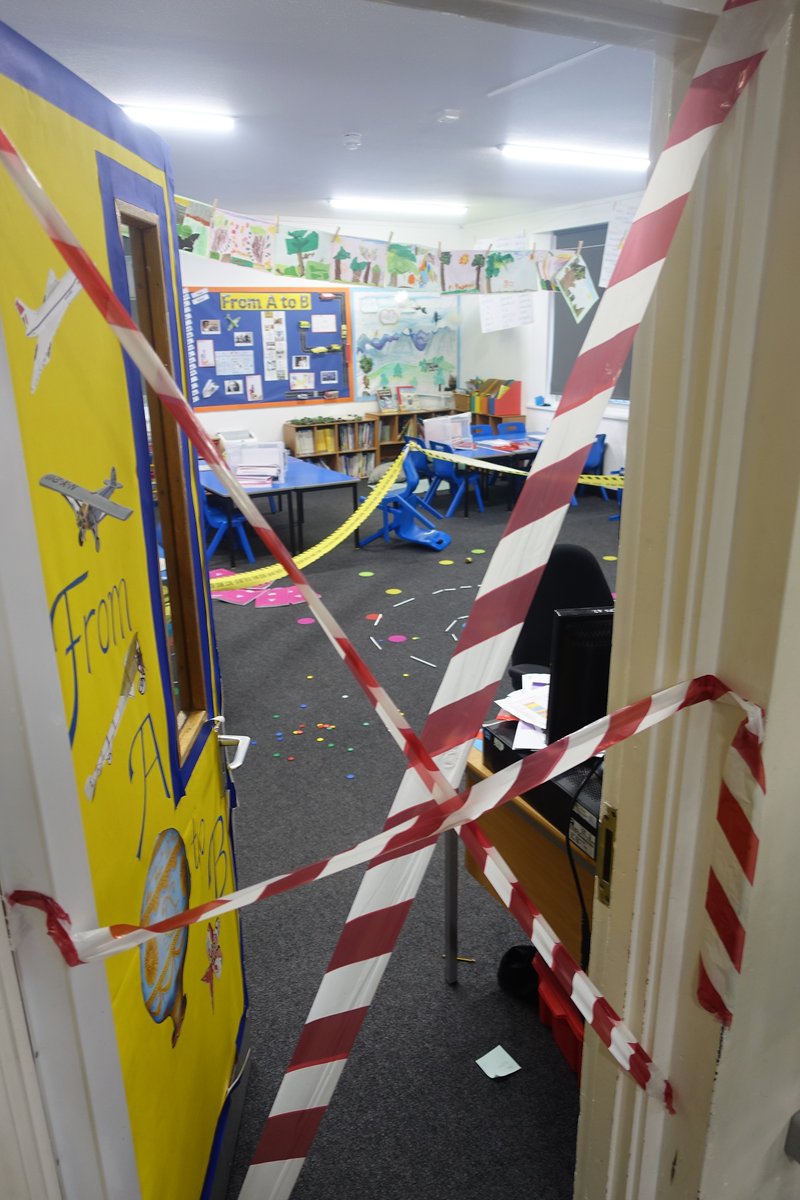 Alien Invasion in Year 2! Children arrived at school this  morning to find that their classrooms had been disturbed during the night by some very cheeky aliens. Children collected evidence and information ready to write a newspaper report tomorrow #abridgetosuccess