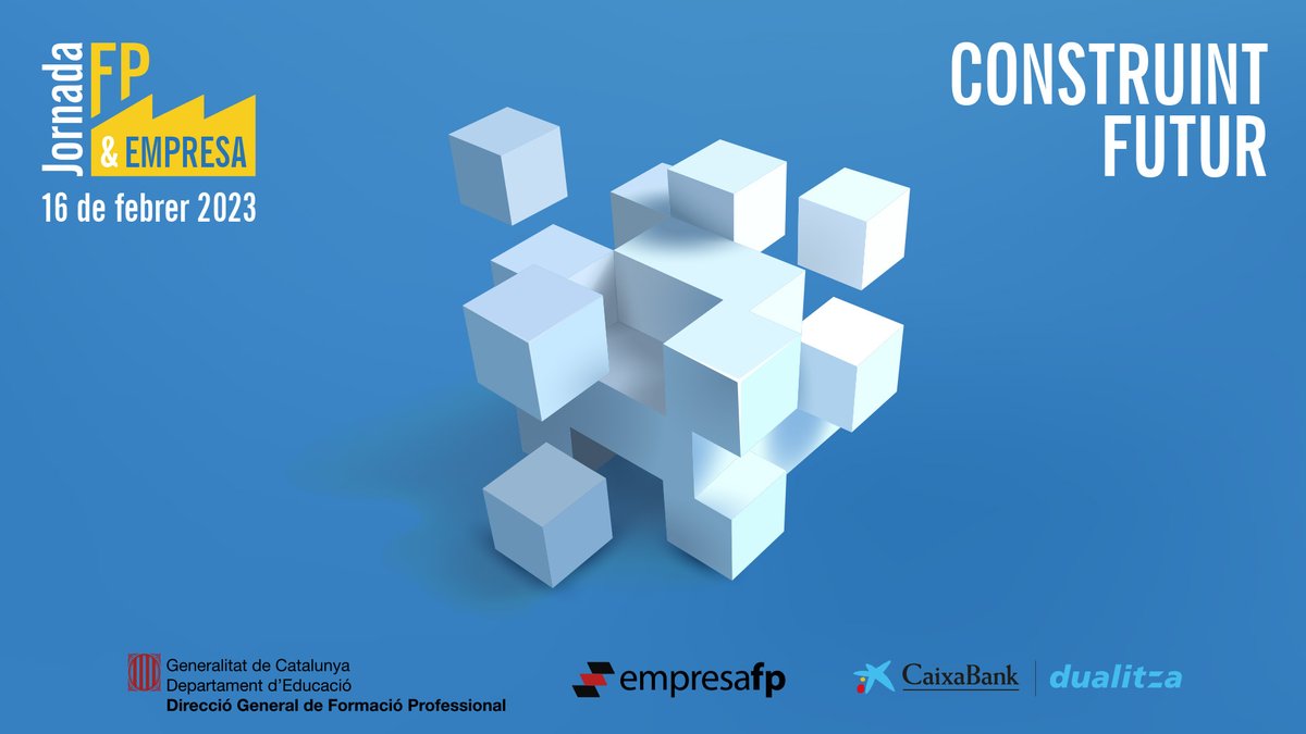fpdualCAT's tweet photo. 📣 Vols coneixer el futur de l'FP en:

💡 Projectes d’innovació
🛫 Dual internacional 
☑ Certificacions de qualitat 
🖥 Digitalització de les pimes 
🙎‍♂️ El nou projecte AlumniFP 
👨‍🚀 Perfils professionals de l’FP

👉 Apunta't a FP &amp; Empresa https://t.co/kyssY2Y9Bm https://t.co/woWVO8xs9y