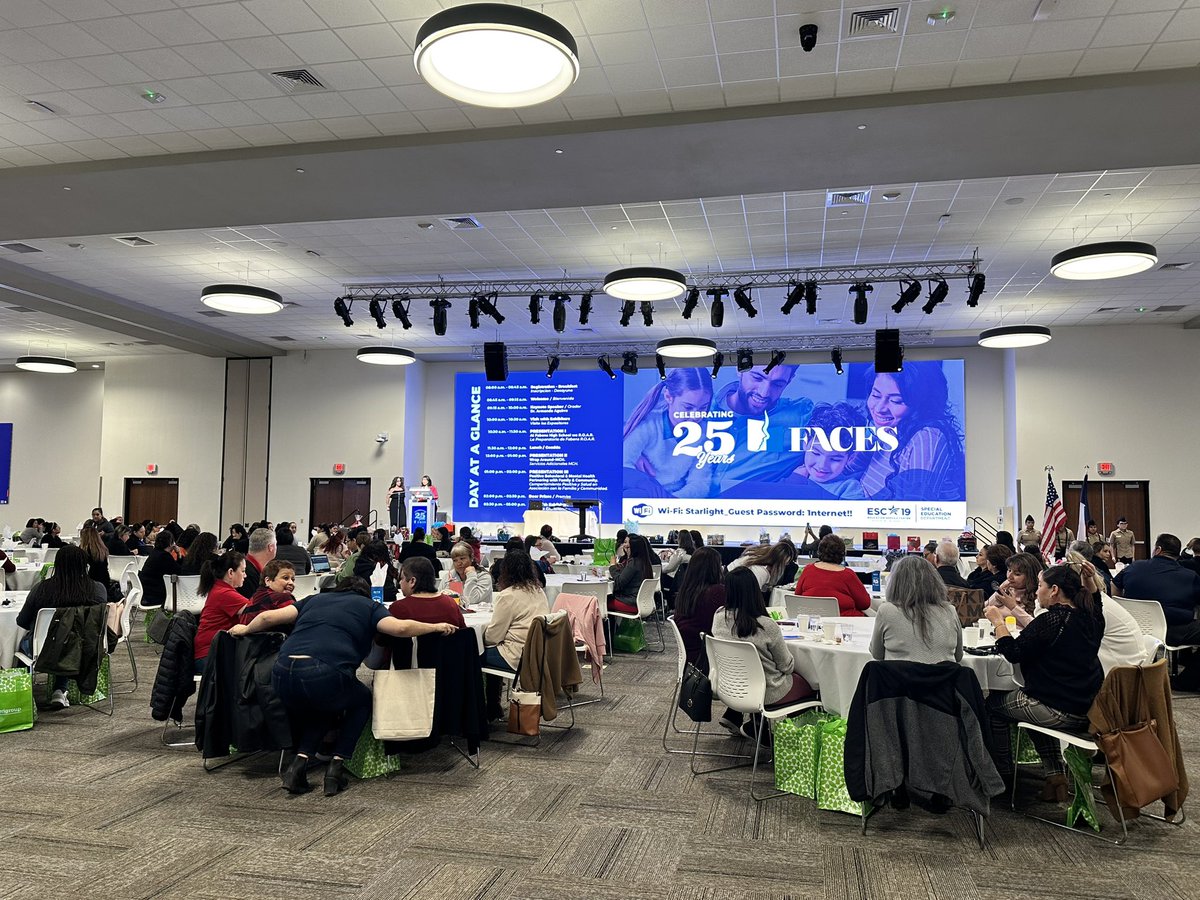 25th Anniversary Families and Communities Engaged in Schools conference. Thank you Region 19 for making it possible for all of our community to be part of this opportunity. #TeamSISD #Region19