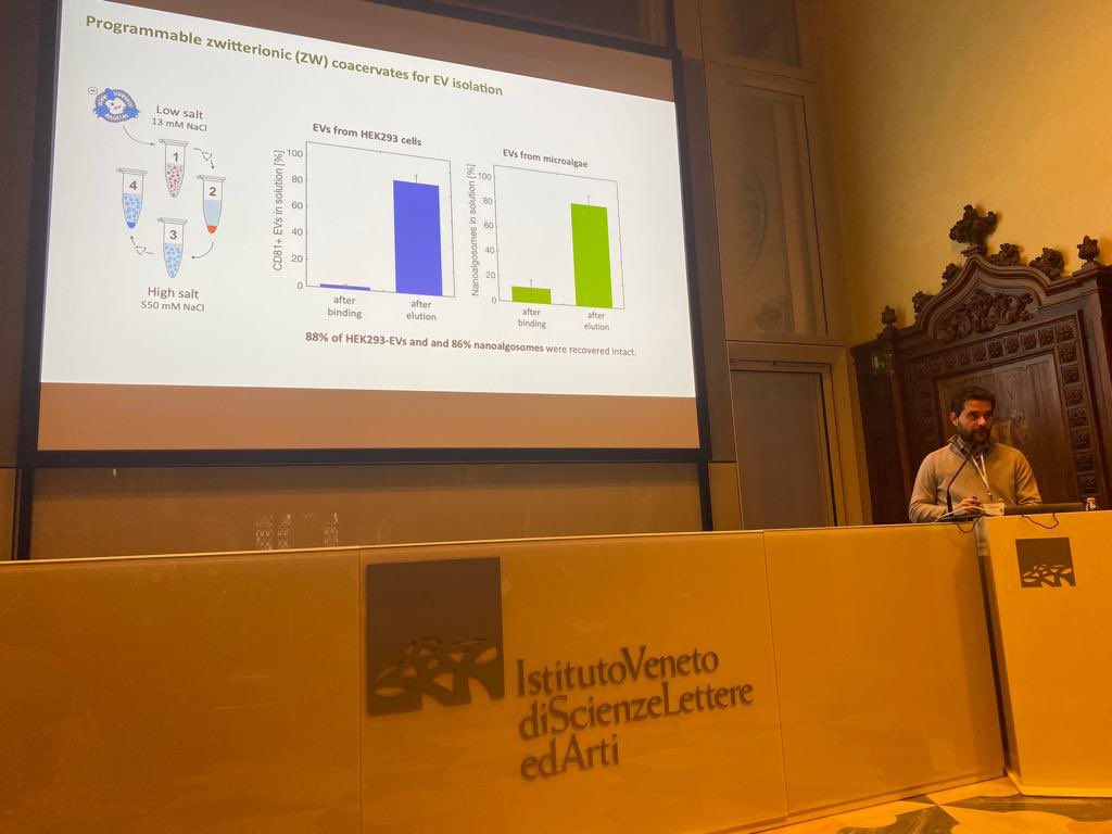 a little bit of @ves4us at the #winter #school…thank you Paolo Arosio for your amazing lecture! @venice2023 
#extracellularvesicles @BOWProjectEU @IsevComms @SIBPA_